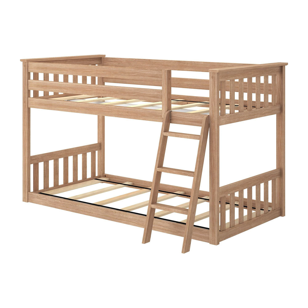 Twin Over Twin Low Bunk Bed | max & lily