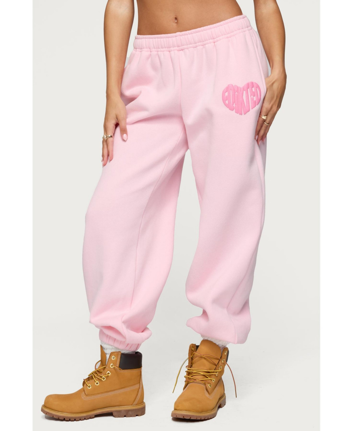 Edikted Womens Major Love Edikted Sweatpants - Light-pink | Macy's
