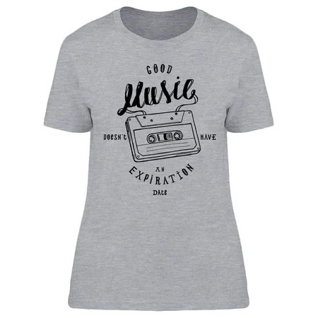 Good Music Cassette Design Tee Women's -Image by Shutterstock | Walmart (US)