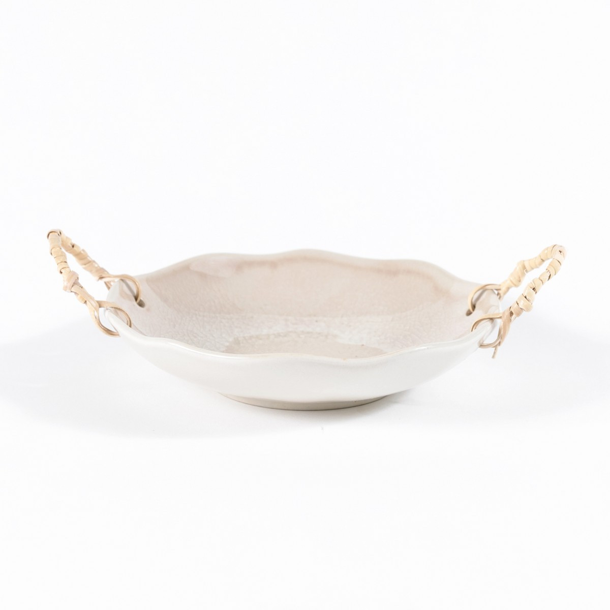 Abigail Rattan Handled Bowl | Stoffer Home