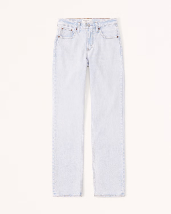 Mid Rise 90s Straight Jean | Abercrombie & Fitch (US)