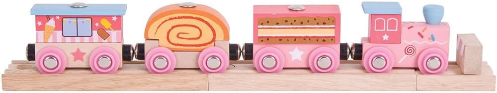 Bigjigs Rail Sweetland Express Train - Other Major Wooden Rail Brands are Compatible | Amazon (US)