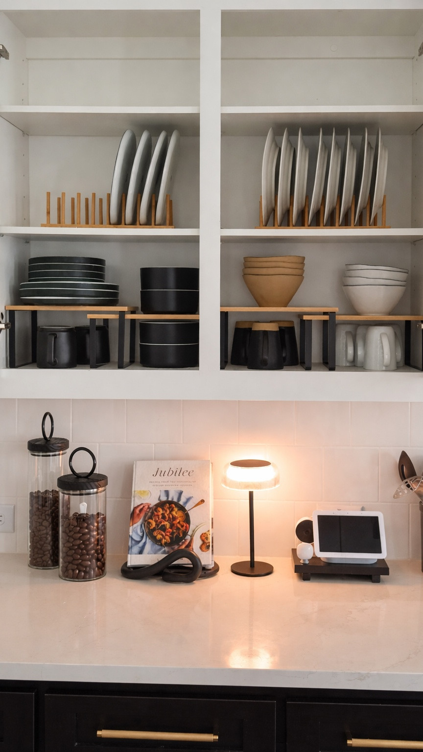 These kitchen shelf organizers made such a difference in my cabinets. Everything feels easier to see, easier to grab, and way more aesthetic.

#LTKhome #KitchenOrganization #KitchenShelfOrganizers #CabinetOrganization #OrganizedKitchen #KitchenStorage #ShelfOrganization #HomeOrganization #KitchenInspo #ModernHomeDecor #MinimalHome #AestheticHome #FunctionalDecor #OrganizerFinds #KitchenEssentials #HomeFinds #AmazonHomeFinds #KitchenStyling #NeutralHomeDecor

#LTKHome