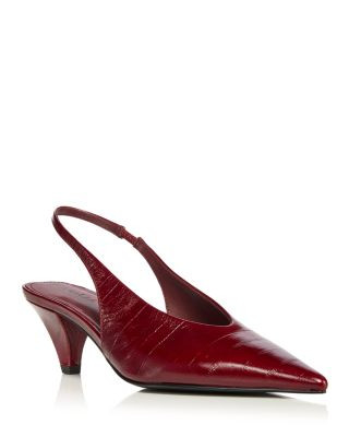 Aqua Women's Macki Leather Pointed Toe Slingbacks - Exclusive | Bloomingdale's (US)