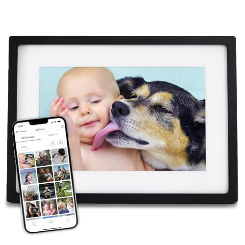 Skylight Digital Picture Frame - WiFi Enabled with Load from Phone Capability, Touch Screen Digital Photo Frame Display - Customizable Gift for Friends and Family - 10 Inch Black | Amazon (US)