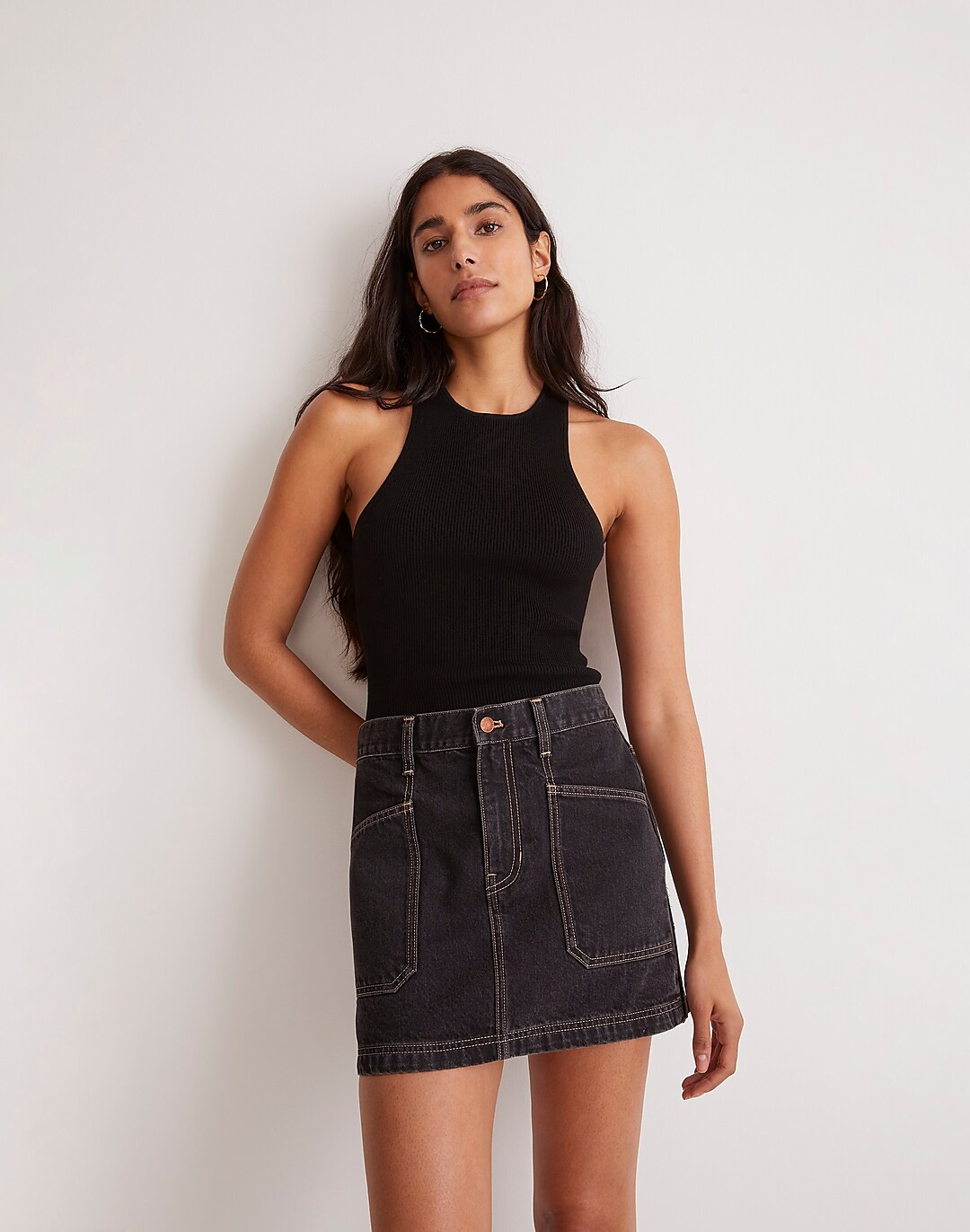 Denim Micro Mini Skirt in Amersfort Wash | Madewell