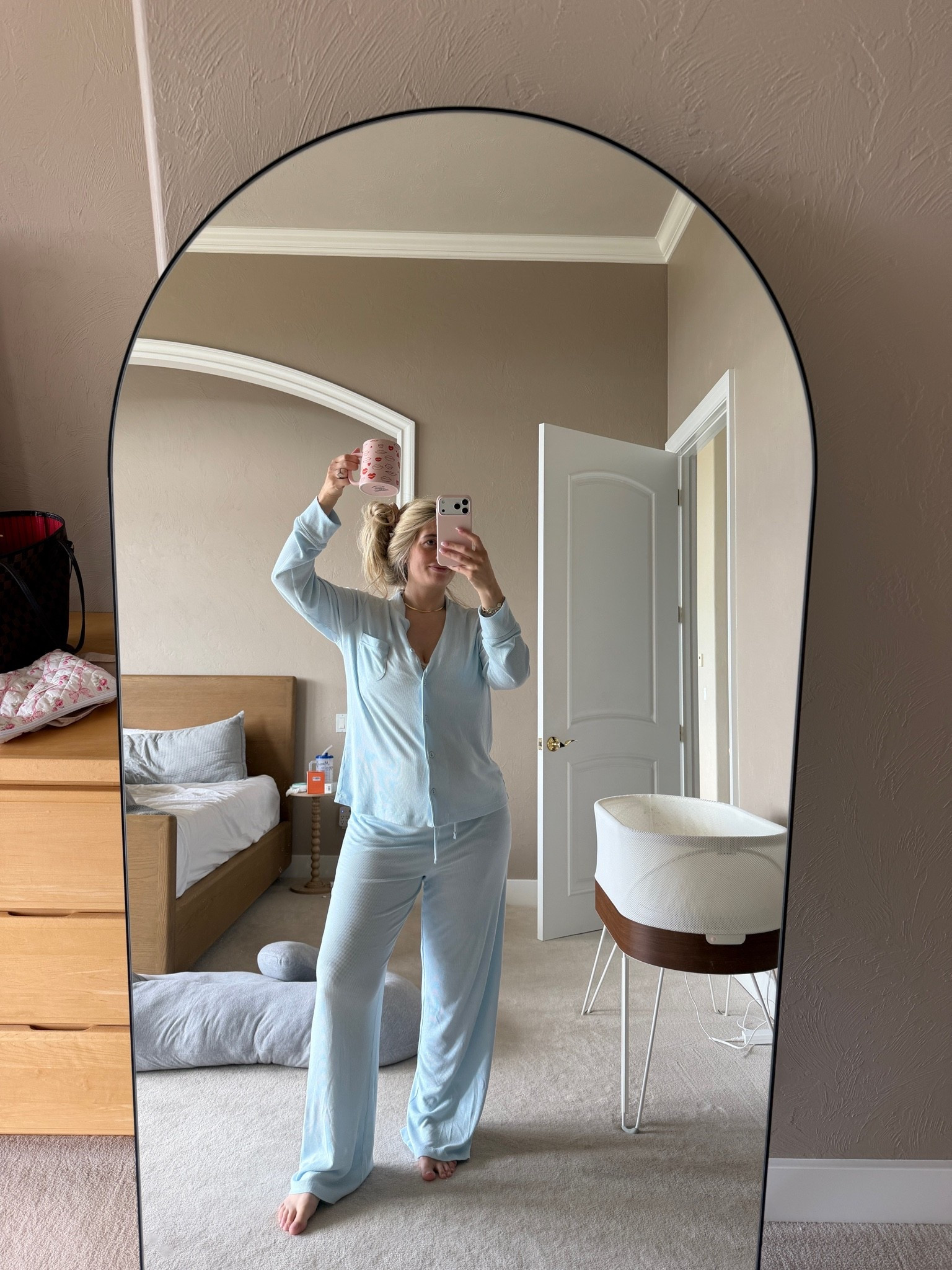 4 days postpartum. I’ll be living in skims pjs.  Wearing size medium.

#LTKBaby #LTKmomlife #LTKootd