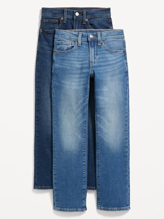 Straight-Leg Built-In Flex Jeans 2-Pack for Boys | Old Navy (US)
