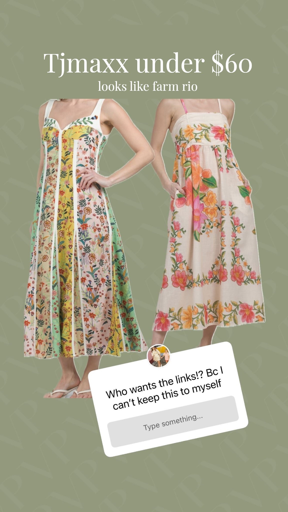 TJMAXX finds that look like farm rio 