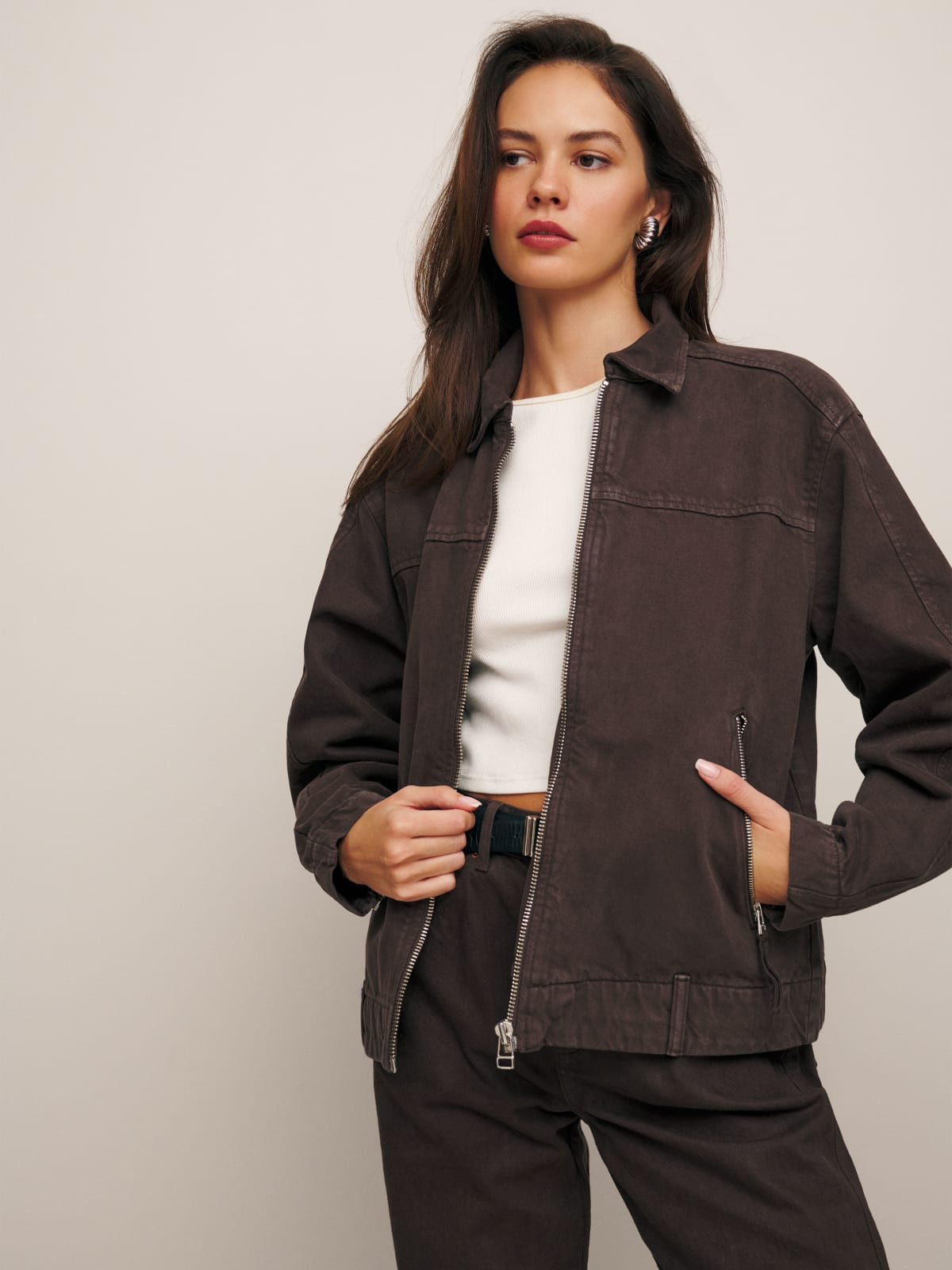 Maverick Moto Denim Jacket | Reformation (Global)