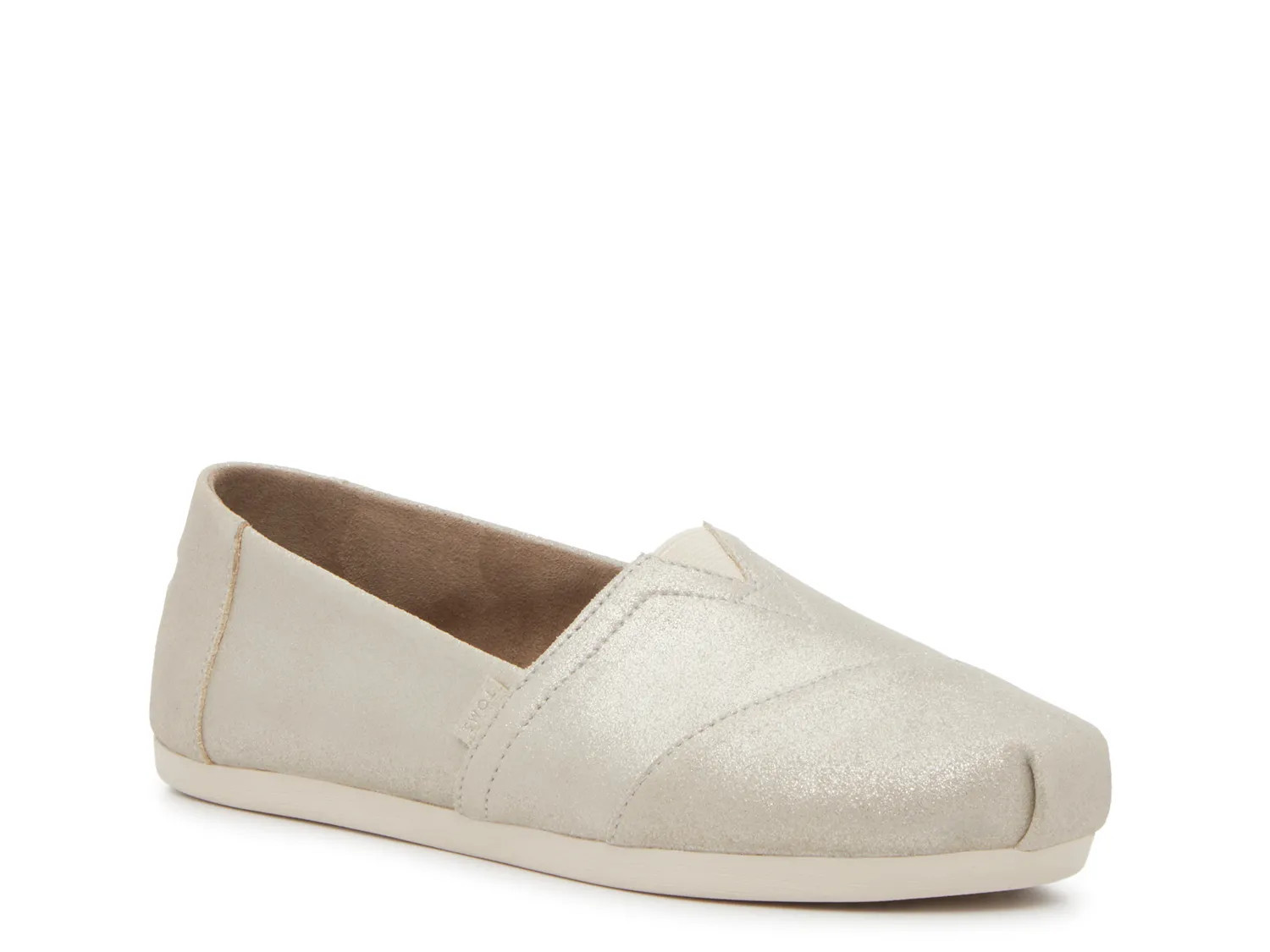 TOMS Alpargata SlipOn | Women's | Champagne Metallic | Size 6 | Flats | Slip-Ons | DSW