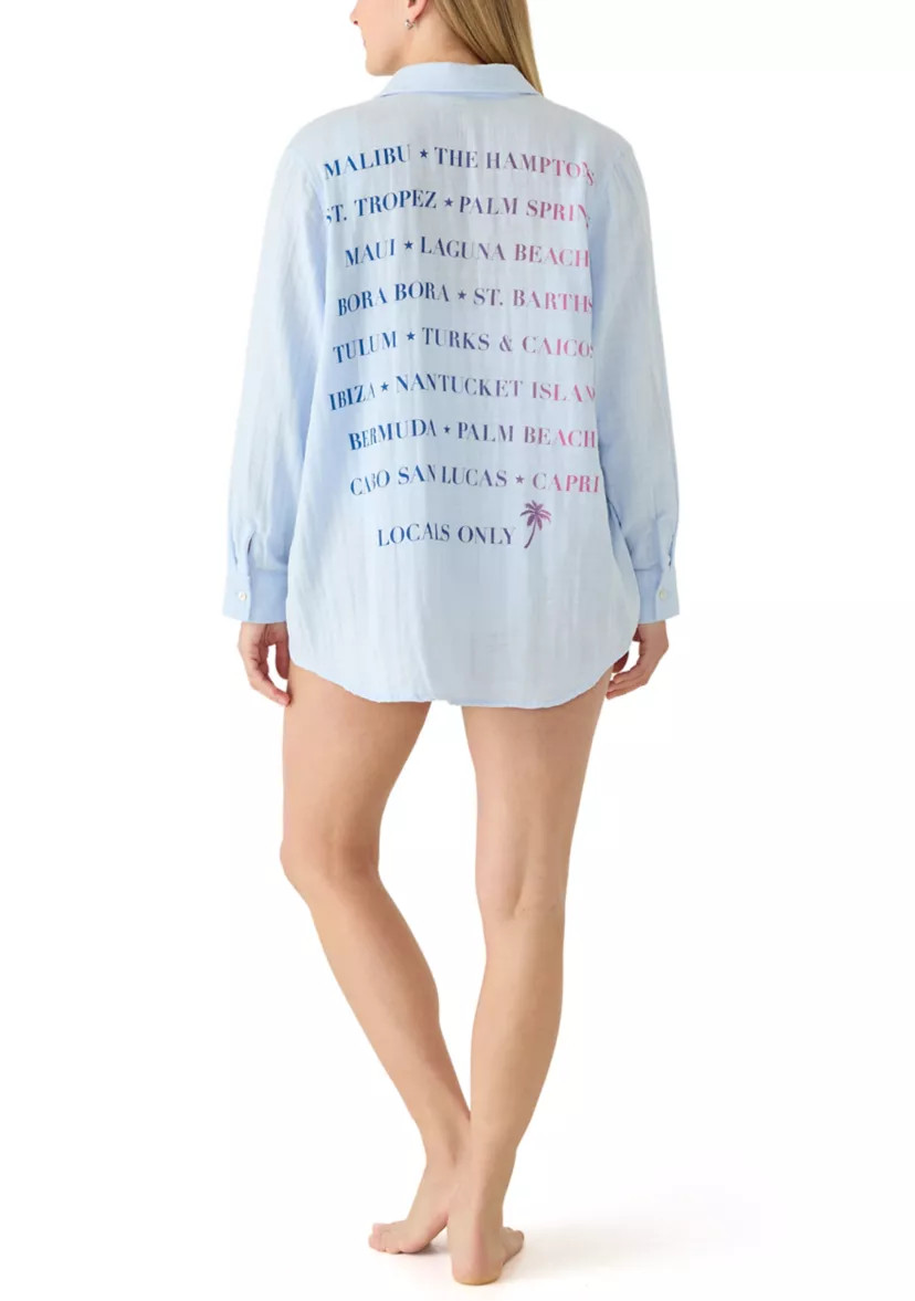 Vacation Cities Swim Coverup Shirt | Belk