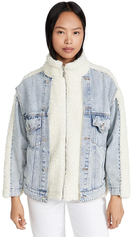 [BLANKNYC] womens Luxury Clothing Sherpa Jacket, Comfortable & Stylish Coat | Amazon (US)