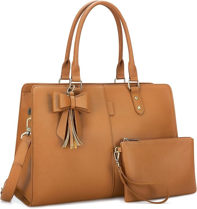 ECOSUSI Laptop Tote Bag Laptop Bag 15.6 inch Work Shoulder Briefcase Computer Messenger with Clut... | Amazon (US)