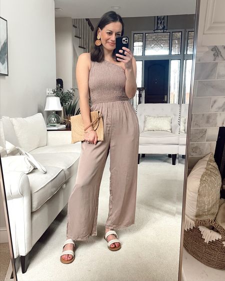 Amazon jumpsuit (runs true to size wearing a small), amazon straw clutch, Target sandals (true to size to big), amazon earrings 

Vacation outfit, resort wear, spring outfit, amazon finds 



#LTKtravel #LTKSeasonal #LTKunder50