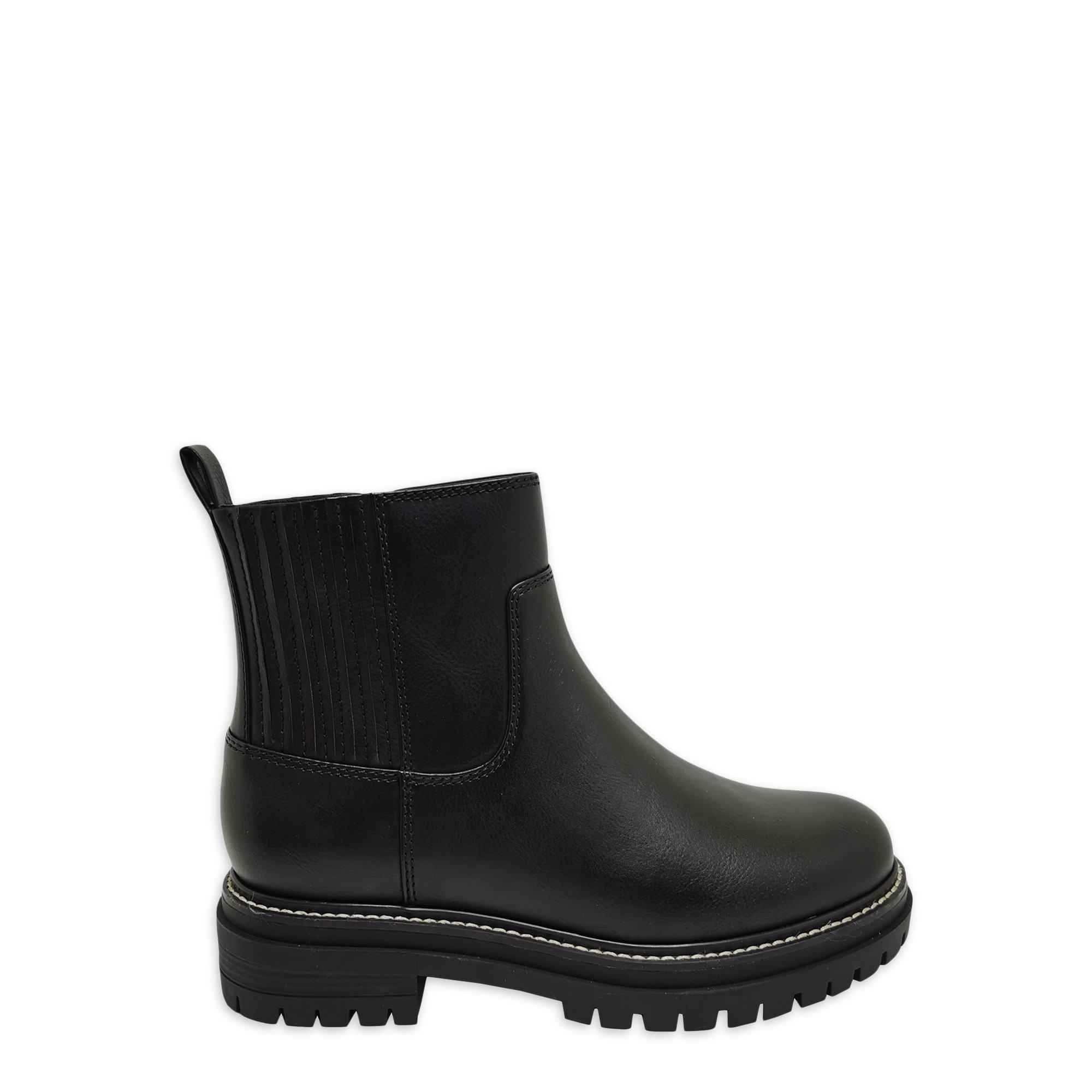 Time and Tru Women's Lug Chelsea Boots, Wide Width Available | Walmart (US)