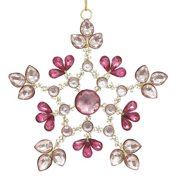 Jeweled Snowflake Ornament, 5" | At Home
