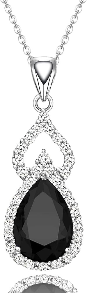 LMXXVJ Necklace Pendant for Women,Teardrop Necklace Birthstone Necklace Pendant Jewelry Anniversa... | Amazon (US)