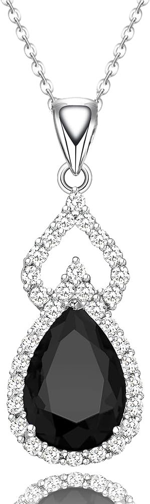 LMXXVJ Necklace Pendant for Women,Teardrop Necklace Birthstone Necklace Pendant Jewelry Anniversa... | Amazon (US)