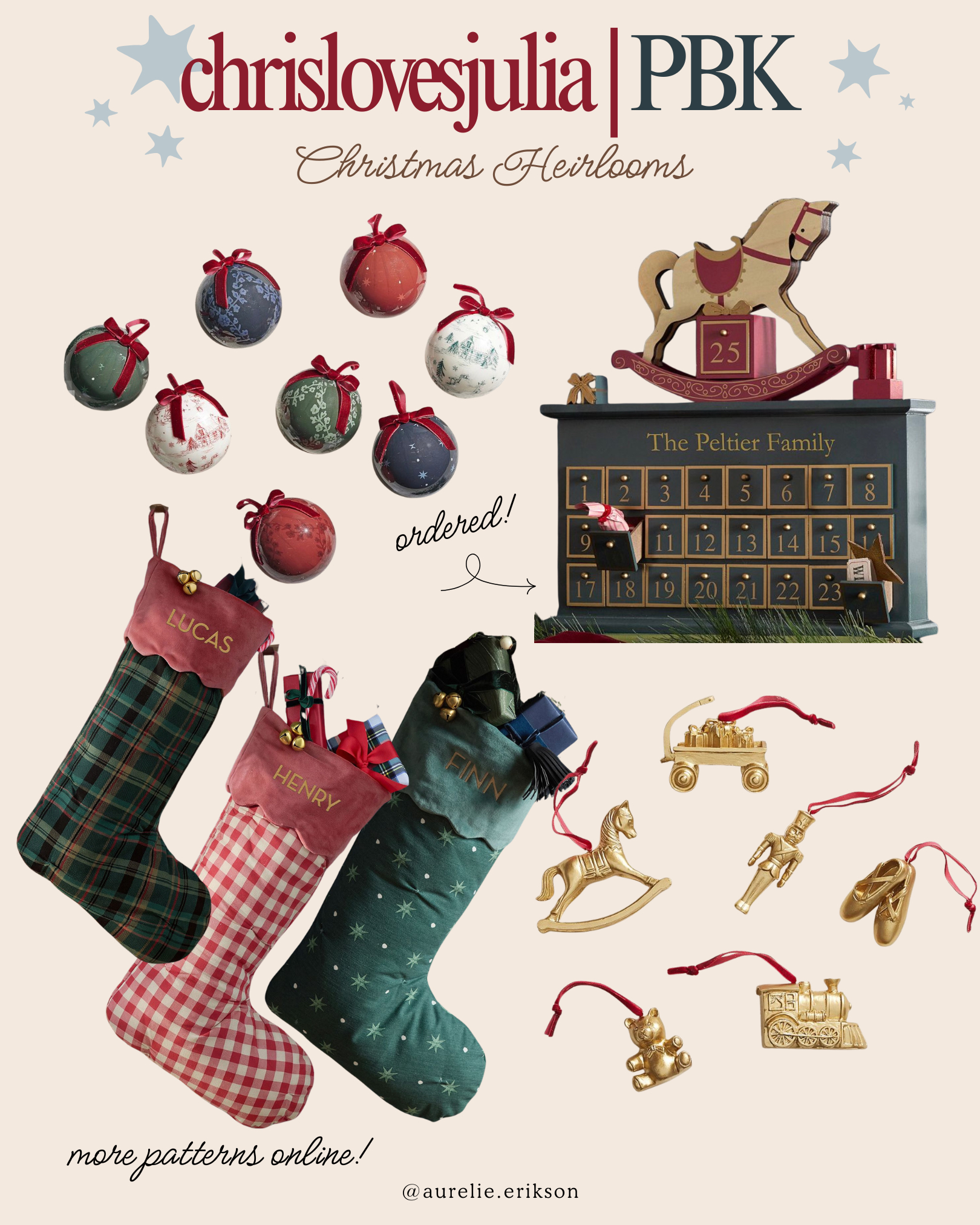 The Chris Loves Julia Christmas collection at Pottery Barn Kids is here 🎄🤎 So many cozy, classic holiday pieces for kids’ spaces—from sweet stockings and ornaments to festive bedding and timeless Christmas decor. The cutest way to make their rooms feel extra magical this season! ✨ #ChrisLovesJulia #PotteryBarnKids #ChristmasDecor #KidsChristmas #HolidayDecor #ChristmasBedding #ChristmasStockings #KidsRoomDecor #HolidayHome 

 #LTKSeasonal #LTKHome #LTKKids