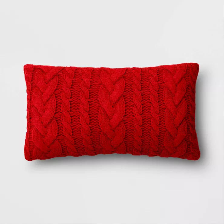 Cable Knit Throw Pillow - Threshold™ | Target