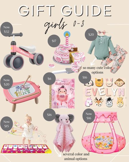 Gift guide for baby and toddler girls!! A few markdowns added!! 

#LTKGiftGuide #LTKCyberWeek #LTKbaby