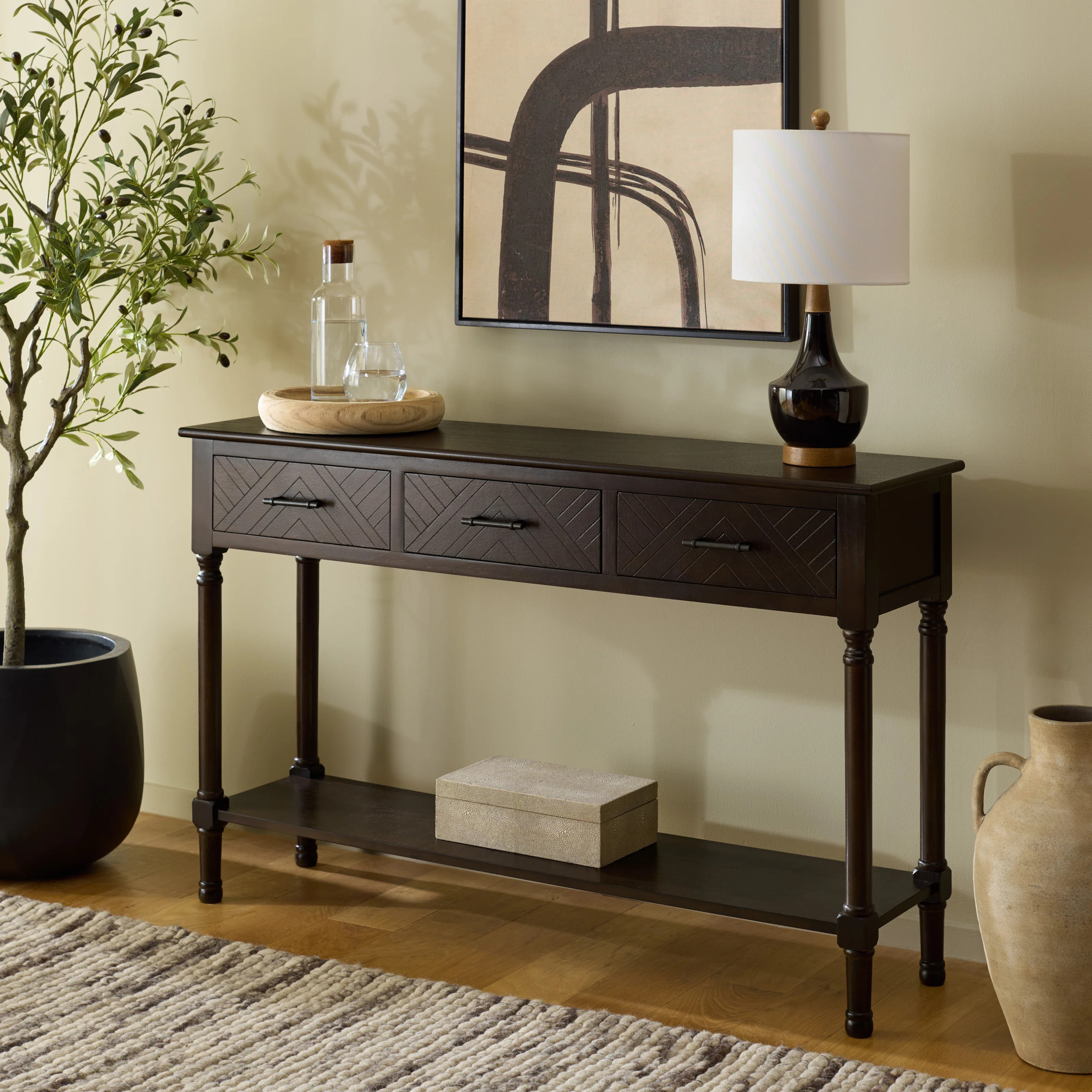 Chupp 47.3'' Solid Wood Top Console Table | Wayfair North America