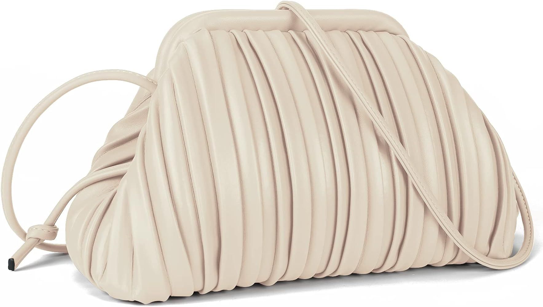 Clutch Purse and Dumpling Bag for Women,Designer Cloud Handbag and Ruched Bag with Detachable Should | Amazon (US)