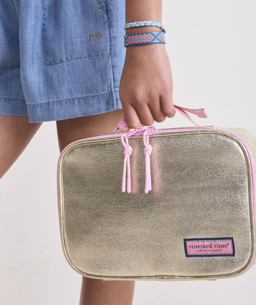 Girls' Metallic Lunch Bag | vineyard vines