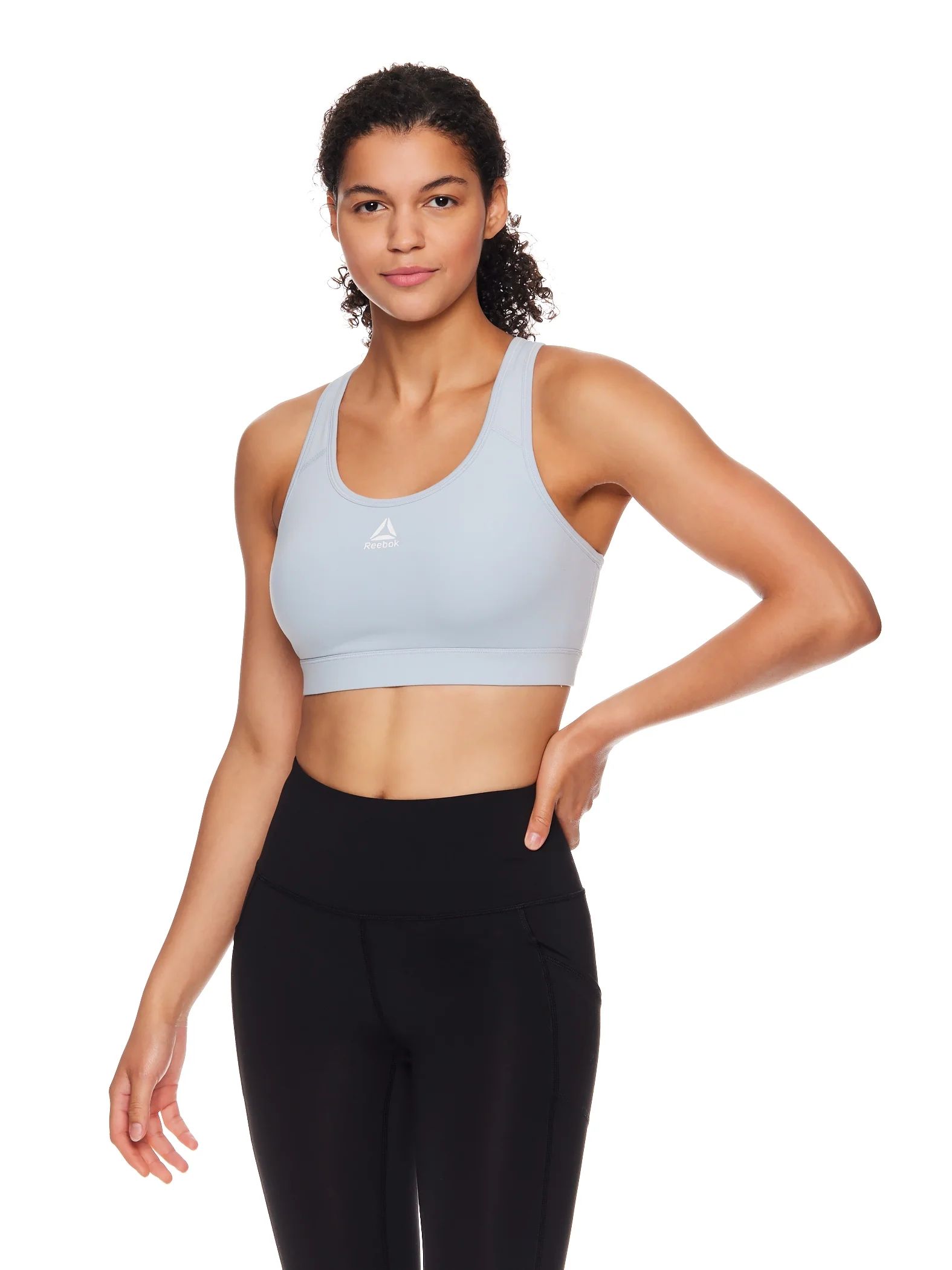 Reebok Women's Stronger Sports Bra with Mesh Panel and Removable Cups - Walmart.com | Walmart (US)