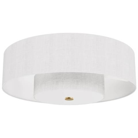 30" Hunter Brookside Fresh White and Luxe Gold LED Fandelier - #9355K | Lamps Plus | Lamps Plus