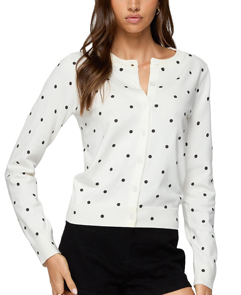 Edikted Shea Polka Dot Knitted Cardigan | Bloomingdale's (US)