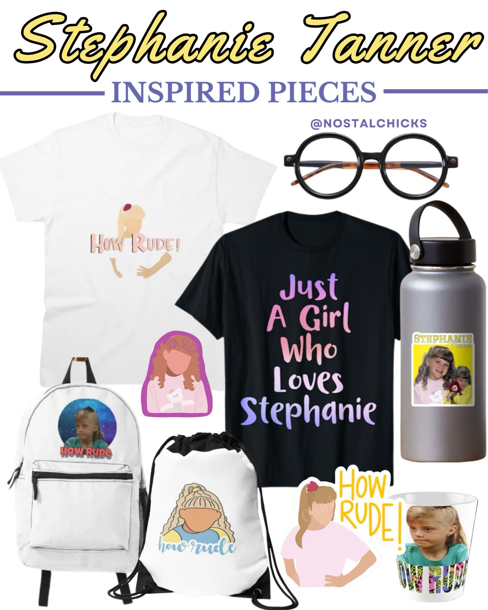 Stephanie Tanner inspired pieces 
#fullhouse #90s #90skid #90sgirl