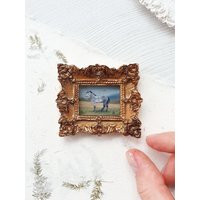 Miniature Original Oil Painting, Vintage Style Mini Framed Painting | Etsy (US)