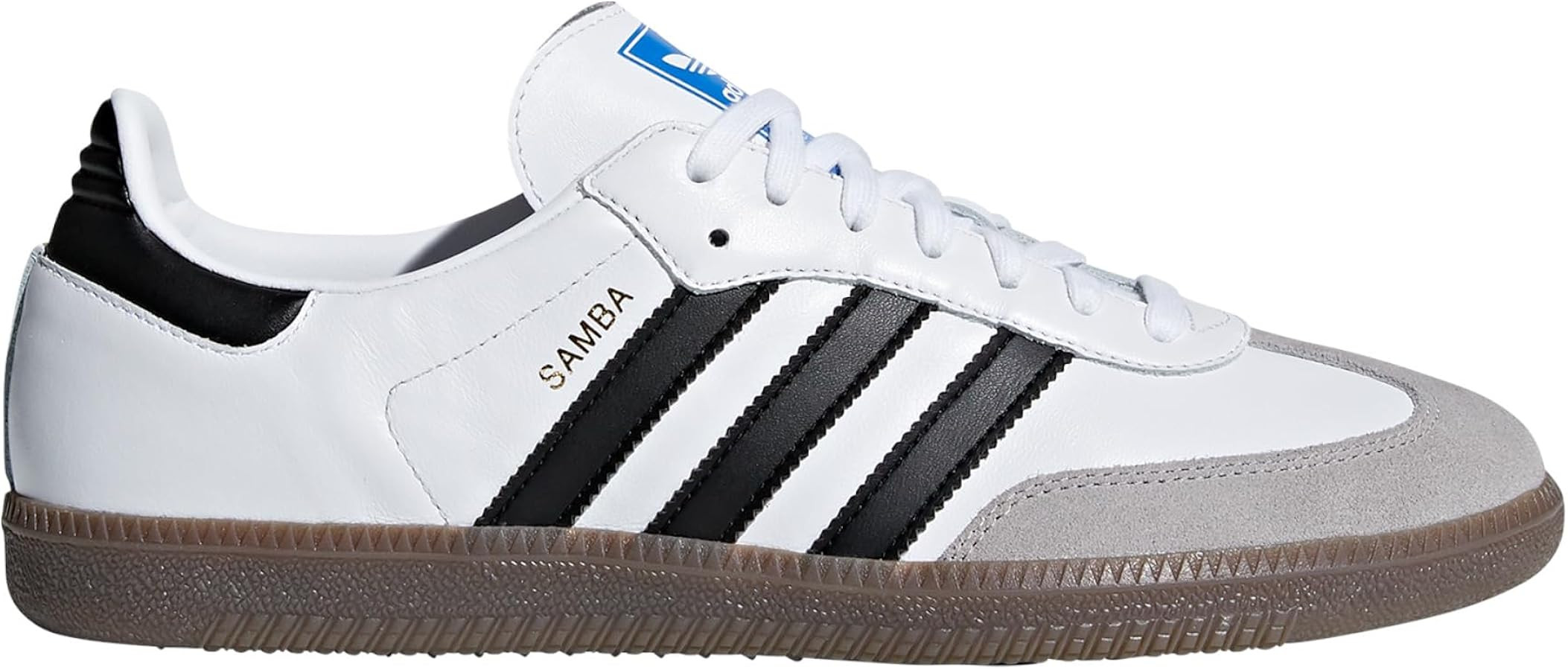 adidas Samba OG Mens Shoes, Cloud White/Core Black/Gum, Size 6 | Amazon (US)