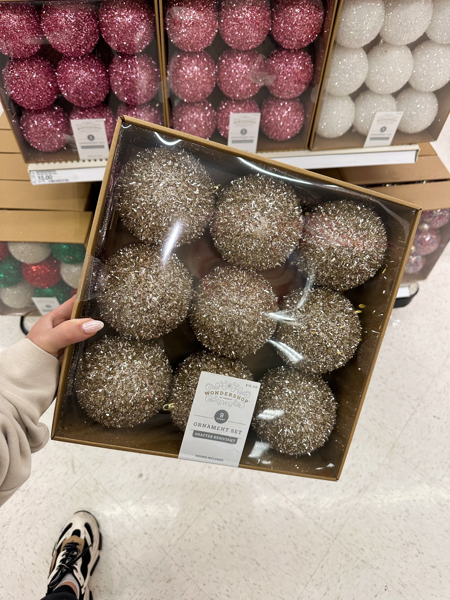 Obsessed with these & this color! Plus it's shatterproof! 

#wondershopornaments #wondershop #targetwondershop #shatterproofornaments #targetornaments #neutralornaments #glitterornaments #sparklyornaments #christmasornaments #christmasdecor 

#LTKHome #LTKHoliday #LTKSeasonal