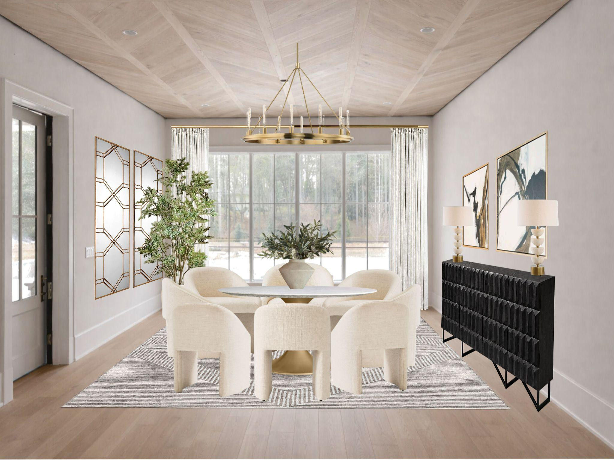What we used in this dining room design 🤍 A mix of warm wood tones, soft texture, and elevated details to make the space feel both refined and inviting. Linking the pieces that brought it all together. 

 #LTKHome #LTKSaleAlert