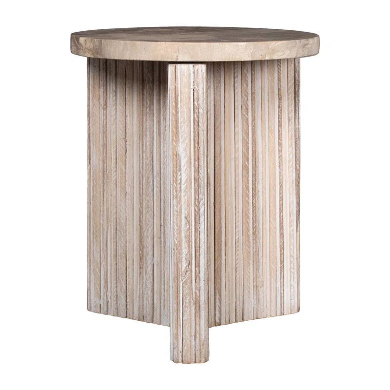 Hariyah Solid Wood 3 Legs End Table | Wayfair North America