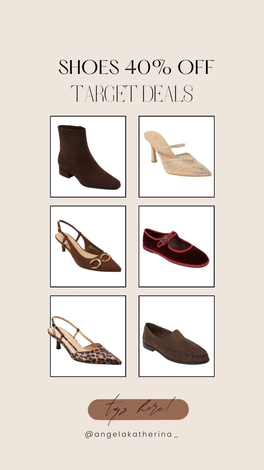 Target shoes target sale target deals target shoes for 40% off now! 

#LTKgrwm #LTKSaleAlert #LTKFindsUnder50