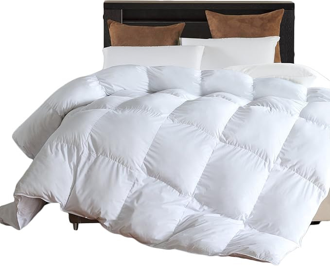 Down Alternative Comforter (White,King)-Ultra Soft Brushed Microfiber-Comforter Plush Mircofiber ... | Amazon (US)