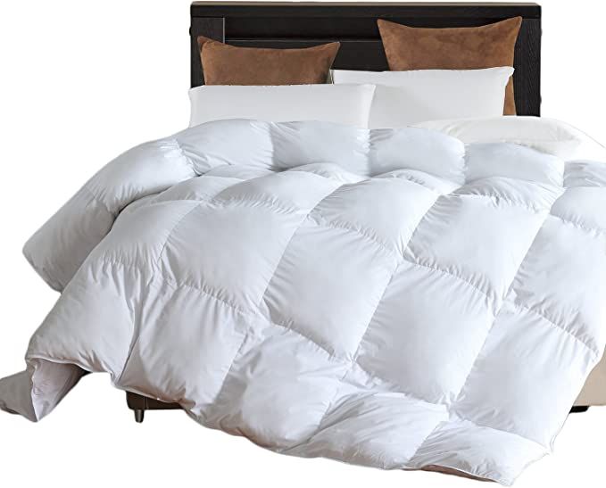 L LOVSOUL Down Alternative Comforter (White,King)-Ultra Soft Brushed Microfiber-Comforter Plush M... | Amazon (US)