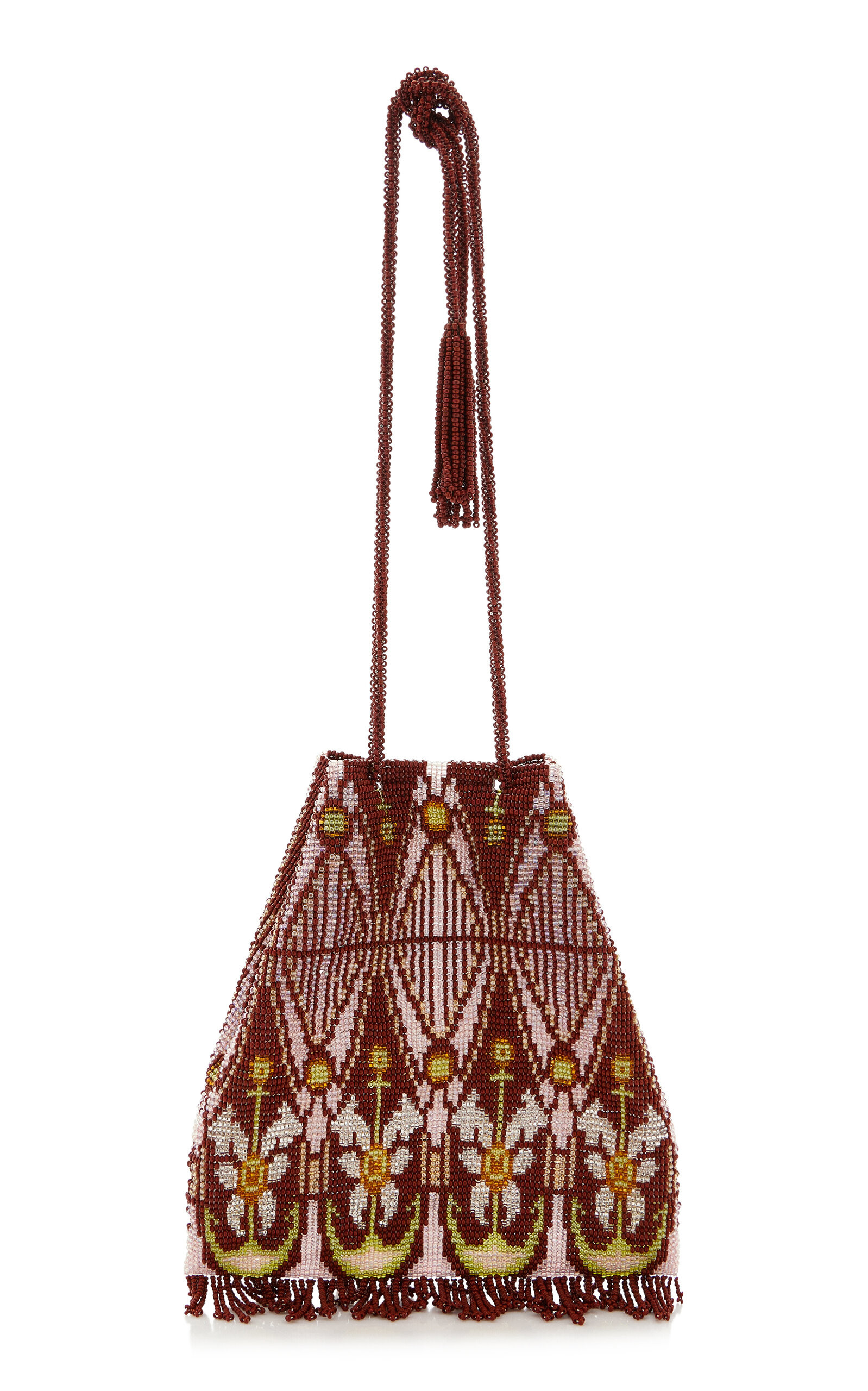 Pura Utz Exclusive La Isla Floral Beaded Pouch - Moda Operandi | Moda Operandi (Global)