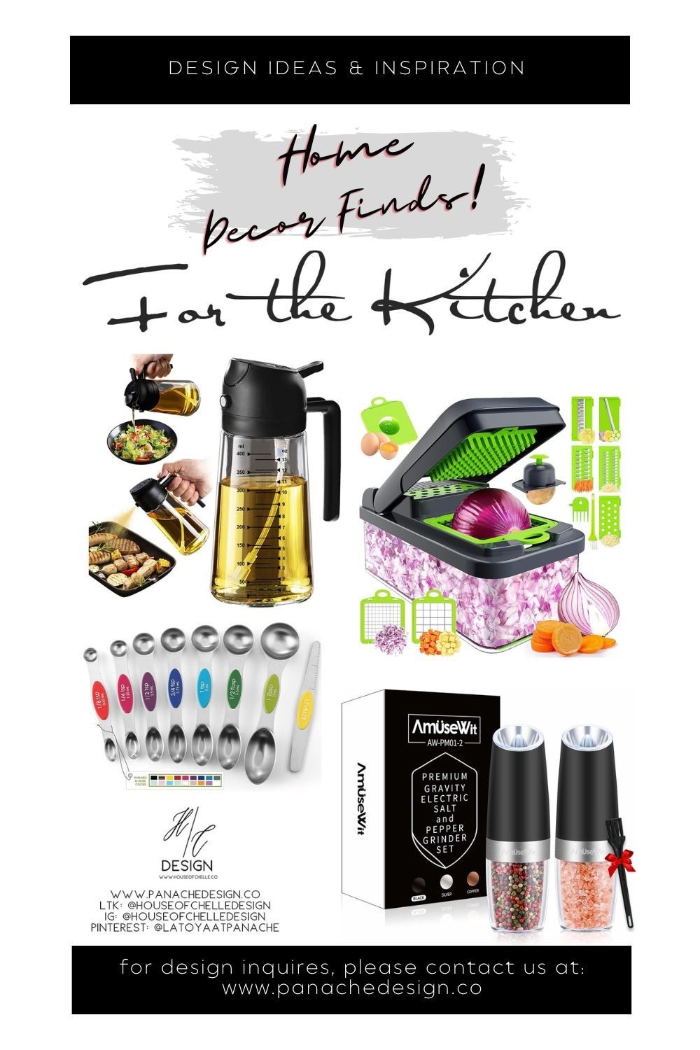 The smallest of the small things that make a kitchen useable….

Cooking utensils, kitchen utensils, kitchen gadgets, kitchen counter utensils, kitchen counter decor, kitchen decor, kitchen organization, cooking gadgets, cooking, cooking party, baking, dinner party, dinner, family dinner, olive oil container, spray jar, olive oil spray jar, vegetable slicer, salt and pepper dispensers, salt and pepper shaker, salt and pepper shakers, salt and pepper crank, salt and pepper grinder, salt and pepper grinders, measuring spoons, kitchen gifts, modern kitchen, home decor, modern decor, modern home, modern home decor, home decor Amazon, amazon home decor, amazon home, amazon kitchen, home decor or a budget, home decor kitchen, kitchen design inspo,

#LTKStyleTip #LTKFindsUnder50 #LTKHome