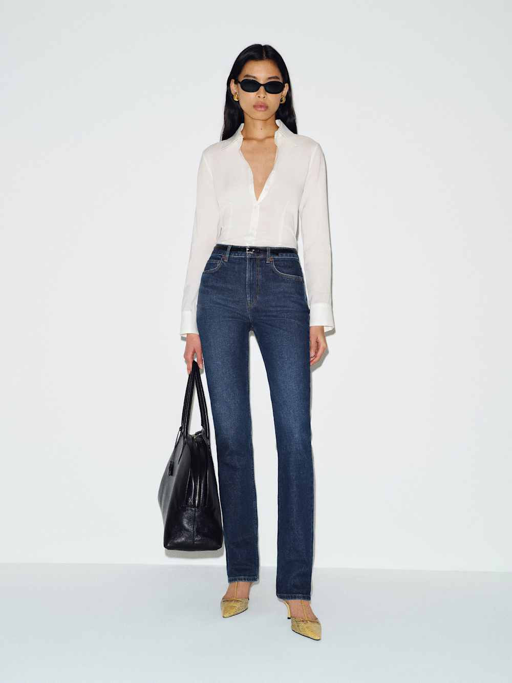 Donny Stretch High Rise Slim Jeans | Reformation (Global)