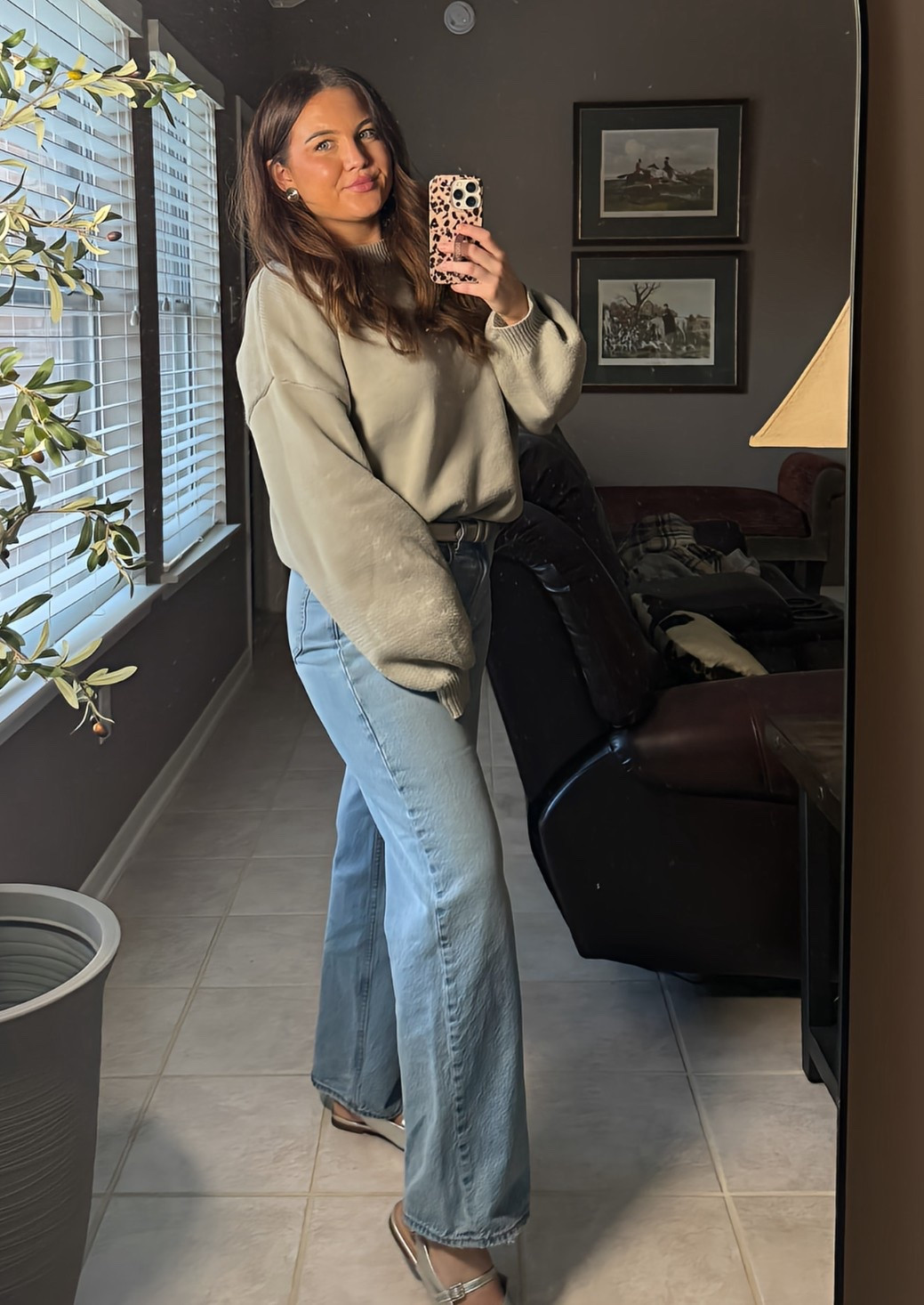 ✨ Cozy but easy and put together  ✨
Gray sweater + classic jeans + silver flats & earrings = effortless chic for any day.

Silver shoes/ my favorite jeans/ cozy/ gifts for her 

#LTKHoliday #LTKFindsUnder50 #LTKgrwm