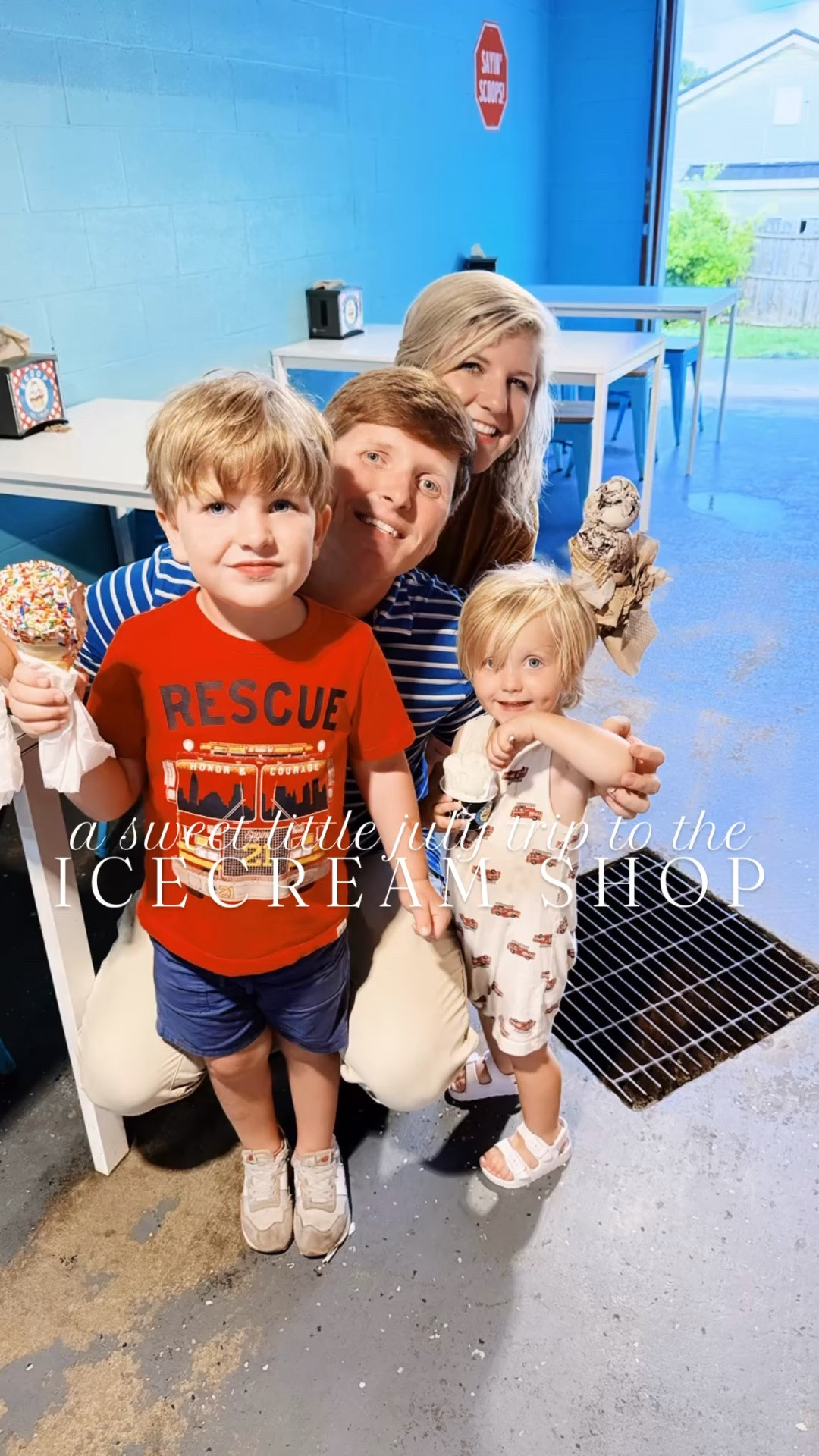 A July night well spent out at our favorite local icecream shop 🍦🍨 with these little small town cuties!!! 👶🏼😍 Oh how we love sweet summertime so!!! ☀️💖🦋 #summertime #summermemories #lifewithmyboys #ıcecreamshop #sweetsummervibes