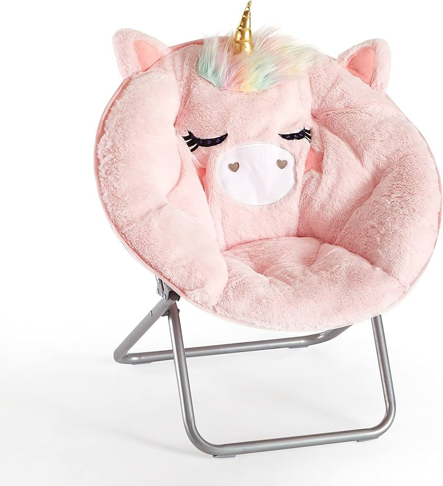 Heritage Kids Pink Unicorn Saucer Chair | Amazon (US)