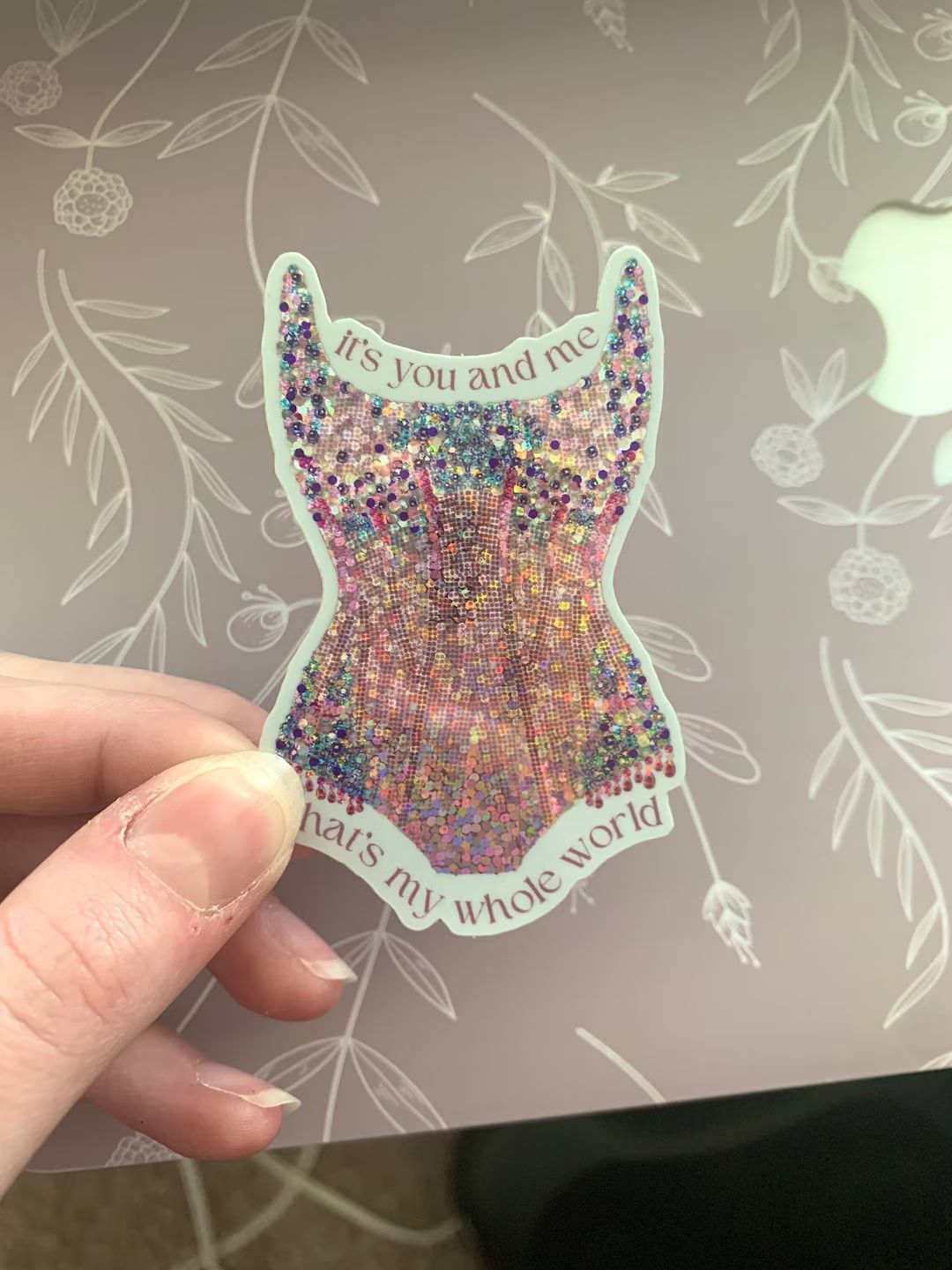 Eras Sparkle Bodysuit Sticker, It's You and Me, That's My Whole World Opening Song Tour Sticker | Etsy (US)