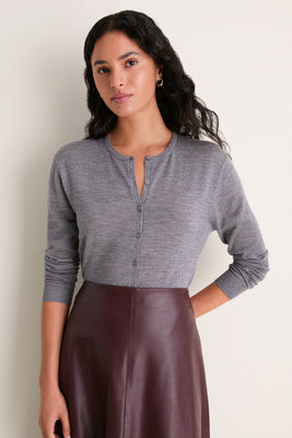 Heather Gray Merino Thatcher Cardigan | Tuckernuck (US)