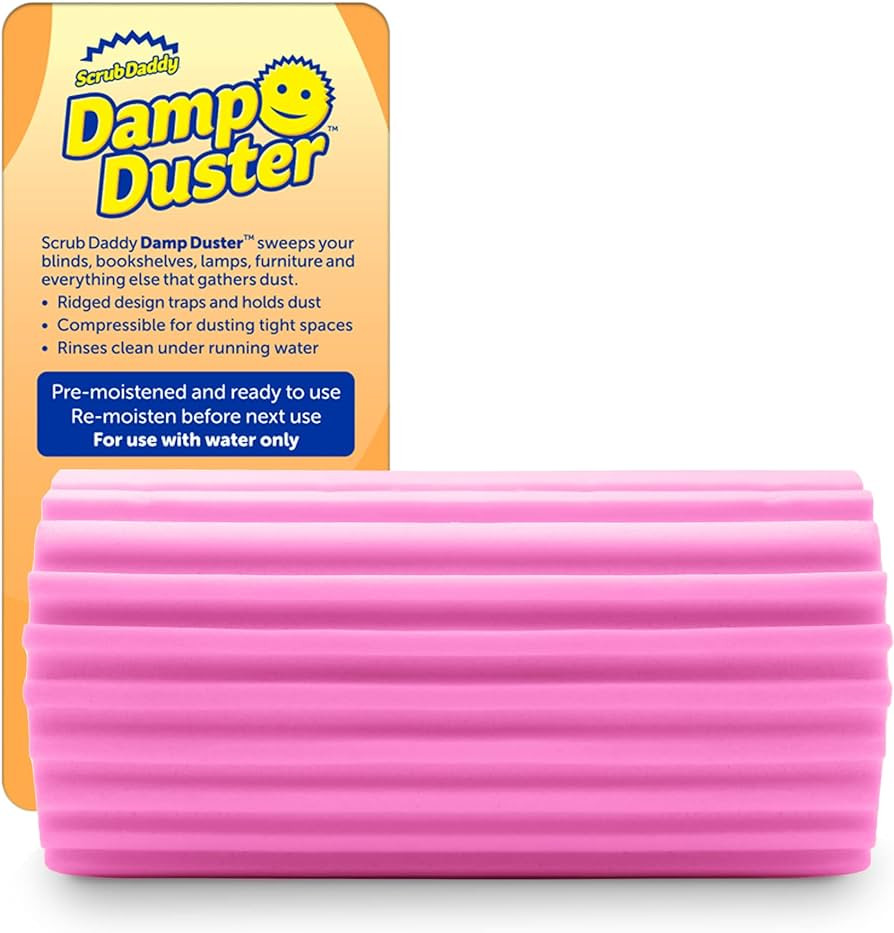 Scrub Daddy Damp Duster, Multipurpose Dusters for Cleaning - Wooden & Venetian Blind Cleaner Tool... | Amazon (US)